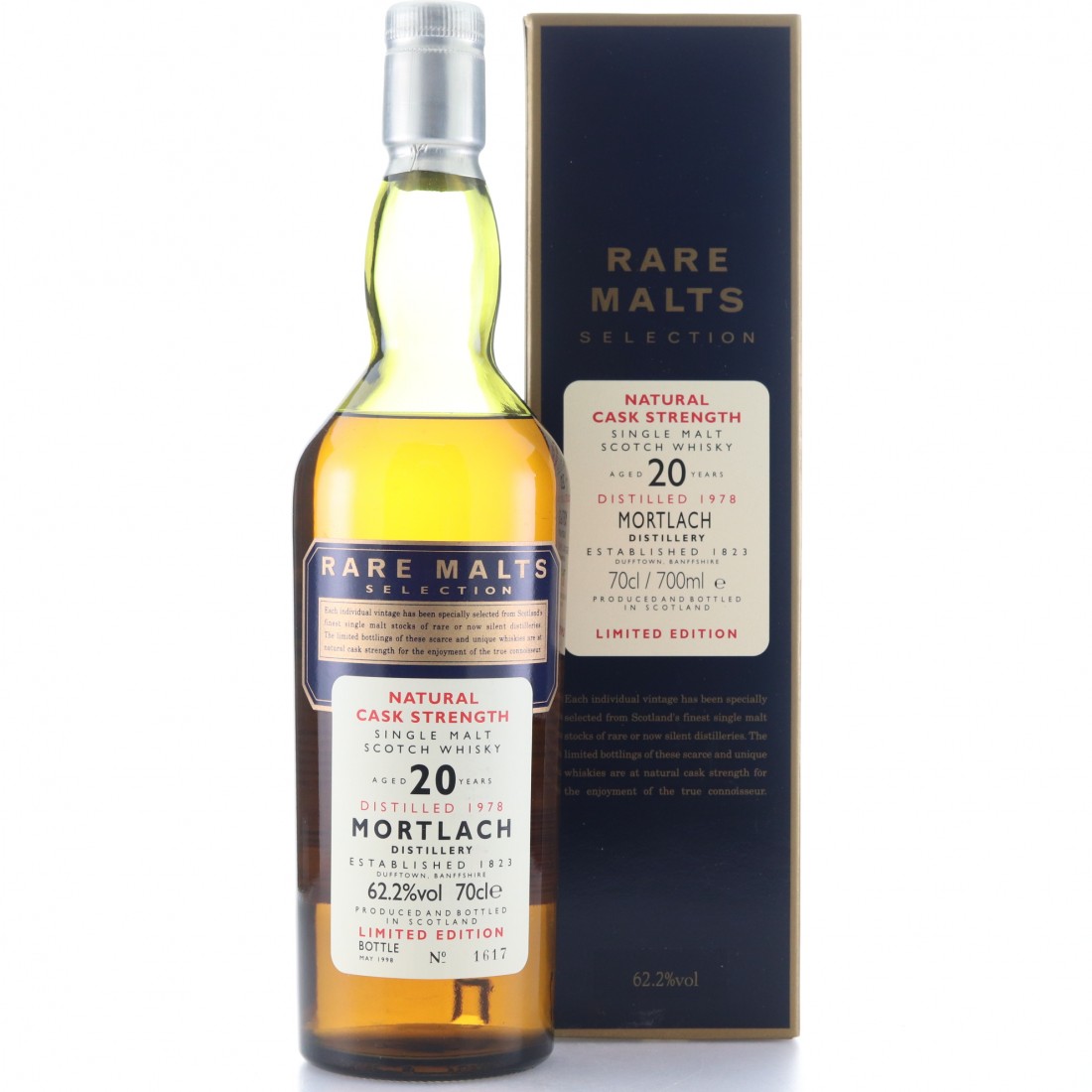 Mortlach 1978 Rare Malt 20 Year Old / 62.2 Whisky Auctioneer